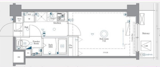 AZESTお花茶屋の間取り