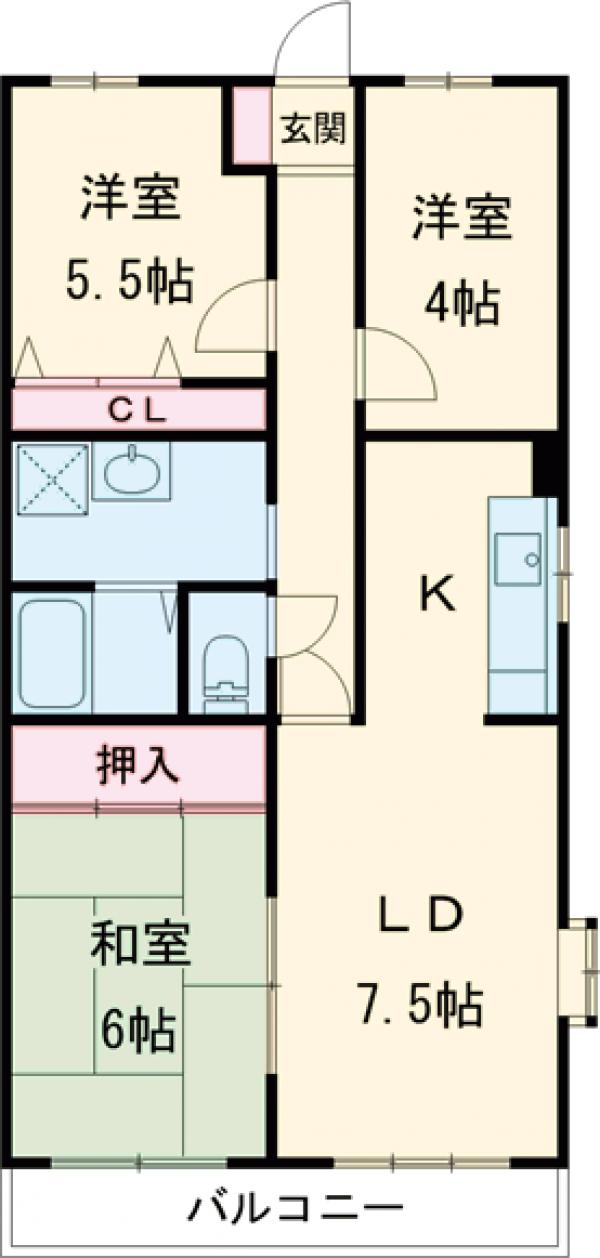 グランシティ小金井の間取り