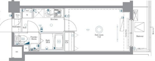 AZESTお花茶屋の間取り