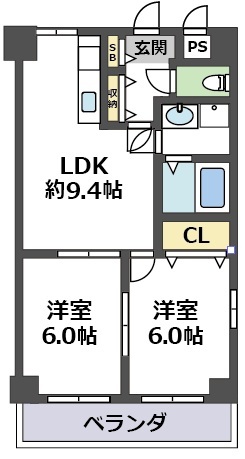 クレアール弐番館の間取り