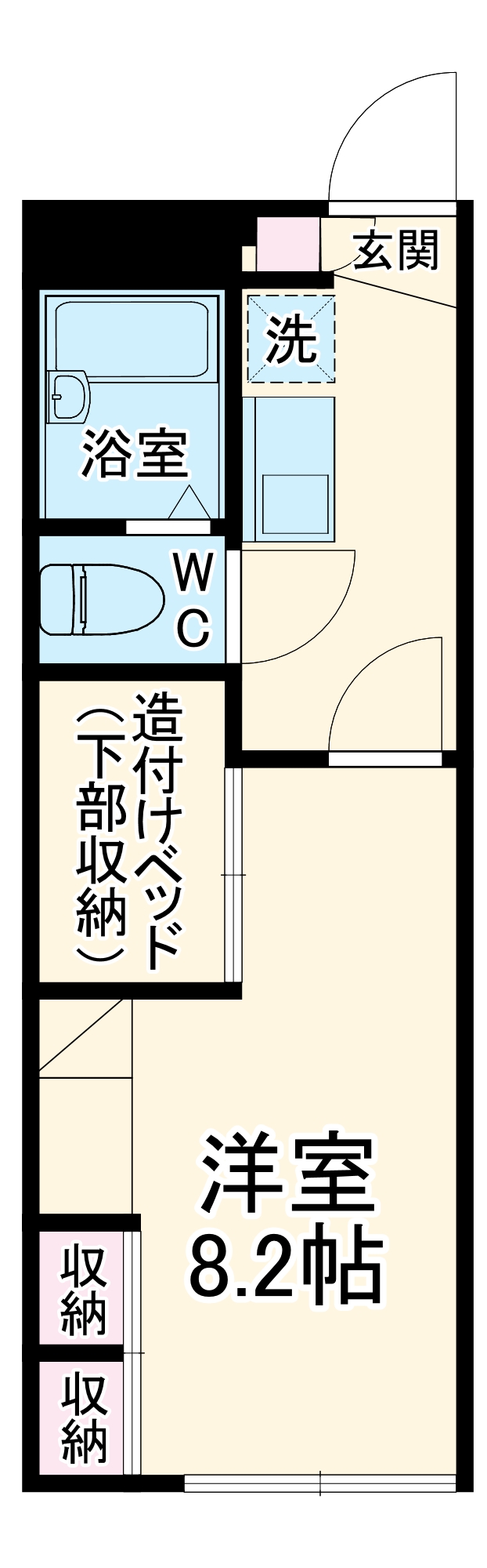 レオパレス山王の間取り