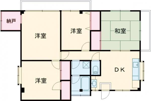 コーポサンライトの間取り