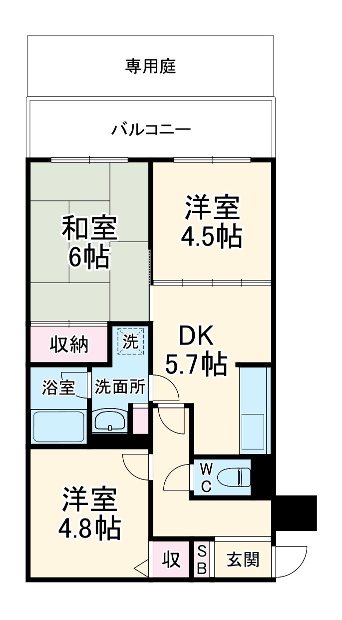 ライオンズマンション浦和原山の間取り