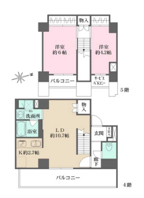 エトワールフルールの間取り