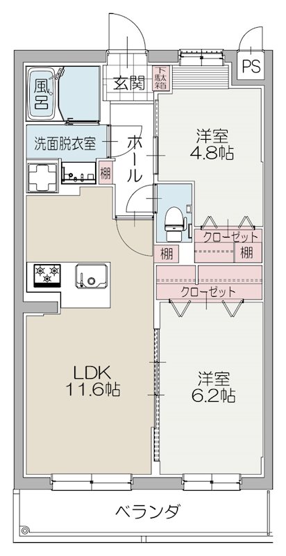 グリーントレジャーの間取り
