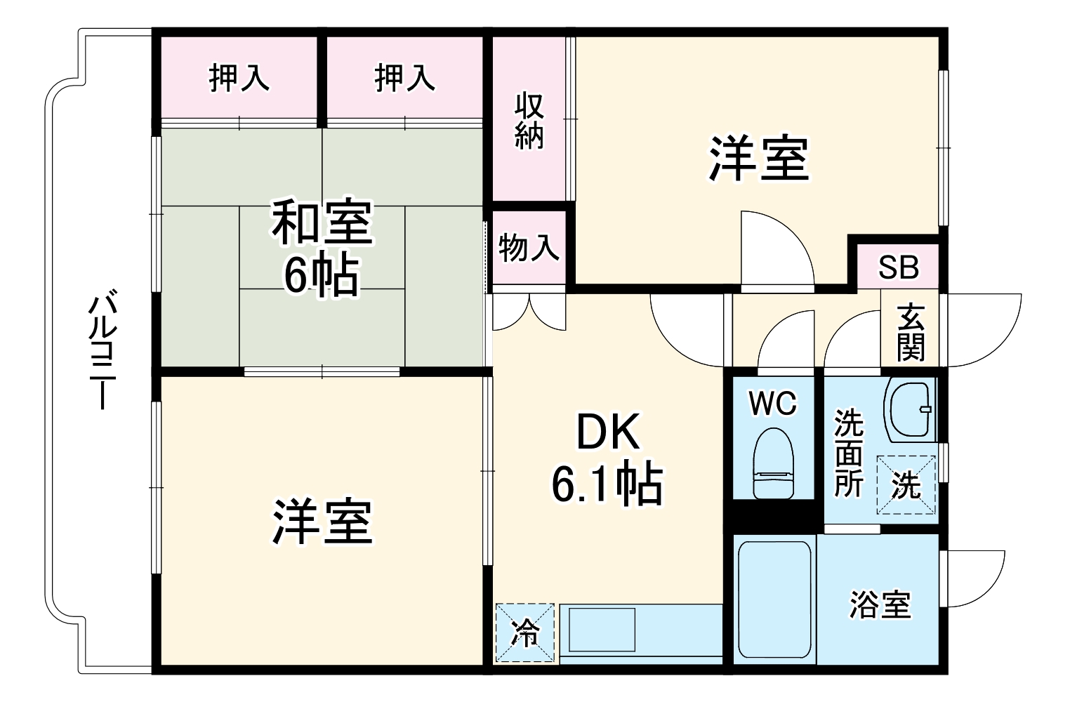 ヴィレッヂ七栄の間取り