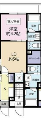 Y's中野本町の間取り