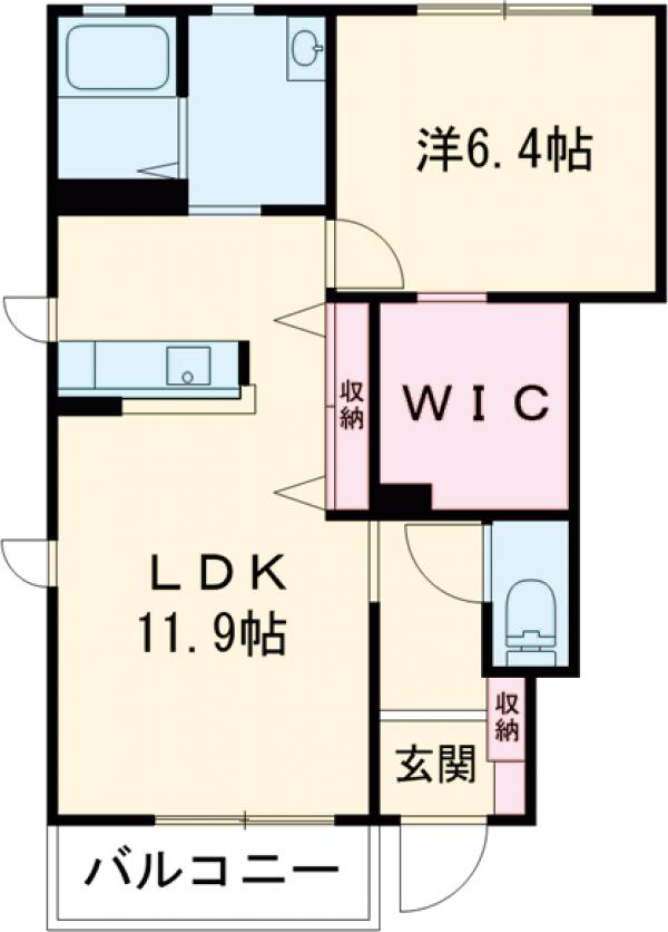 ロンサールAの間取り