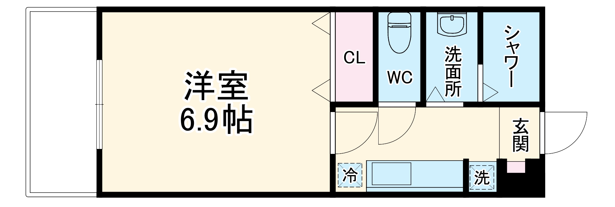 四条敷島ビルの間取り