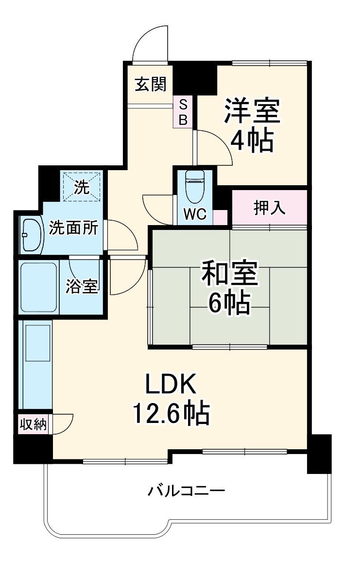 ライオンズマンション羽沢町第3の間取り