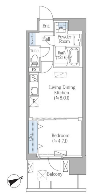 PRIME SQUAREⅢの間取り