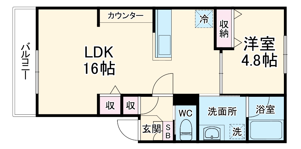 ルクス津田沼の間取り