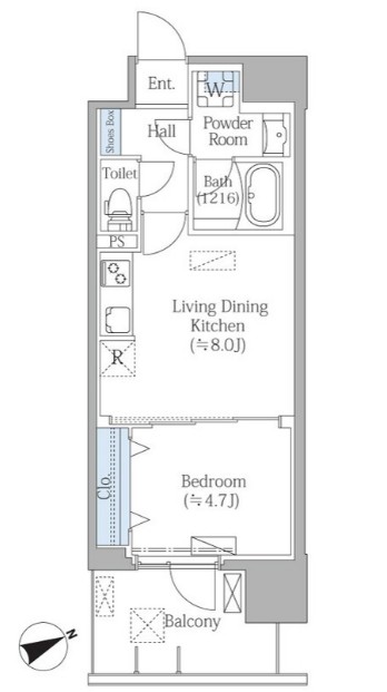 PRIME SQUAREⅢの間取り