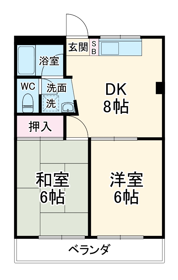 木村フローラ行徳の間取り