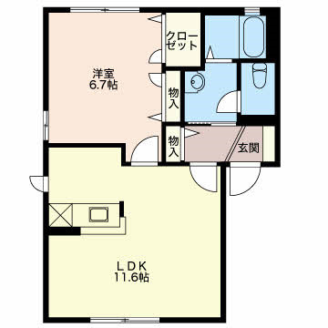 セレスタイト西館の間取り