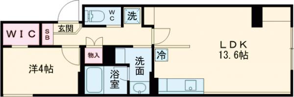 フォルスクラス高田馬場の間取り