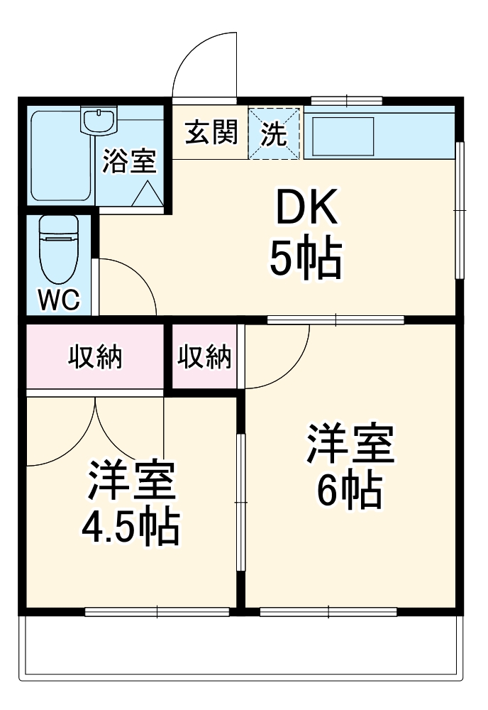 矢崎ハイツの間取り