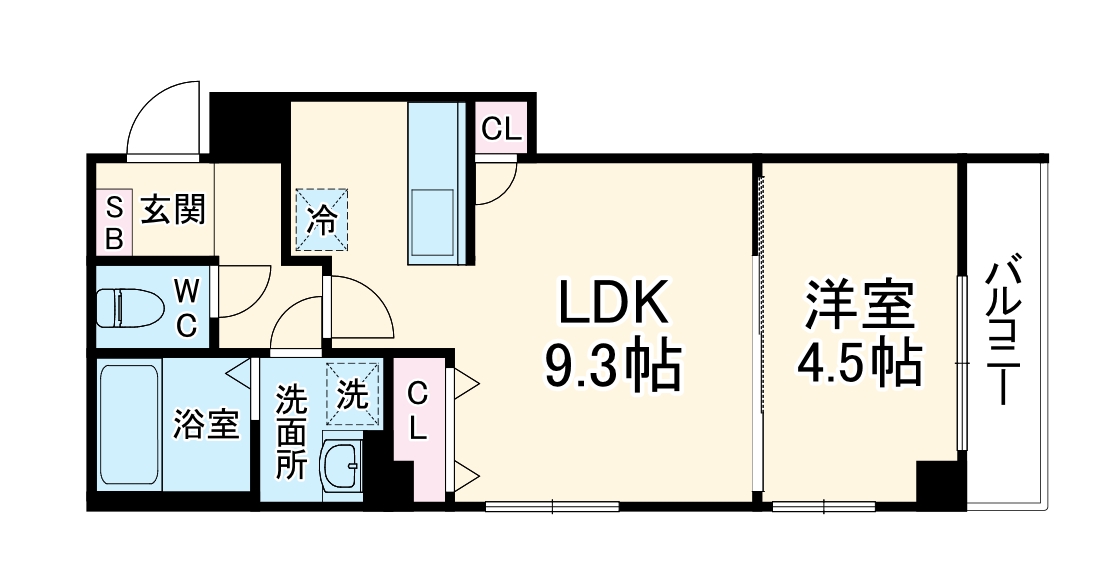 Bell Aube大久保の間取り