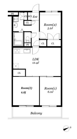 ベルフラット吉野の間取り