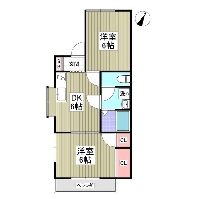 リブレス桐生堤町Aの間取り