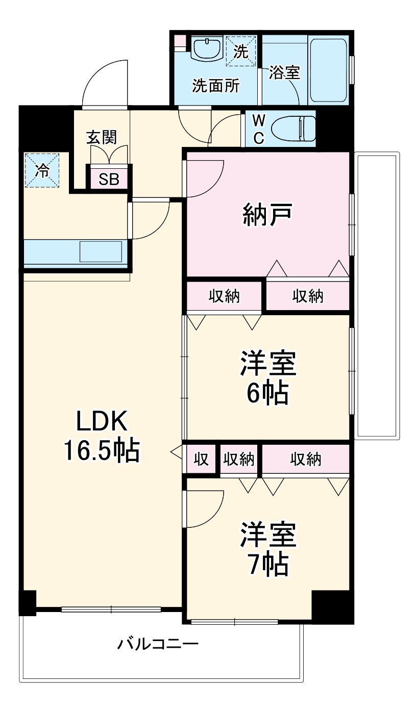シャトー桃山台の間取り