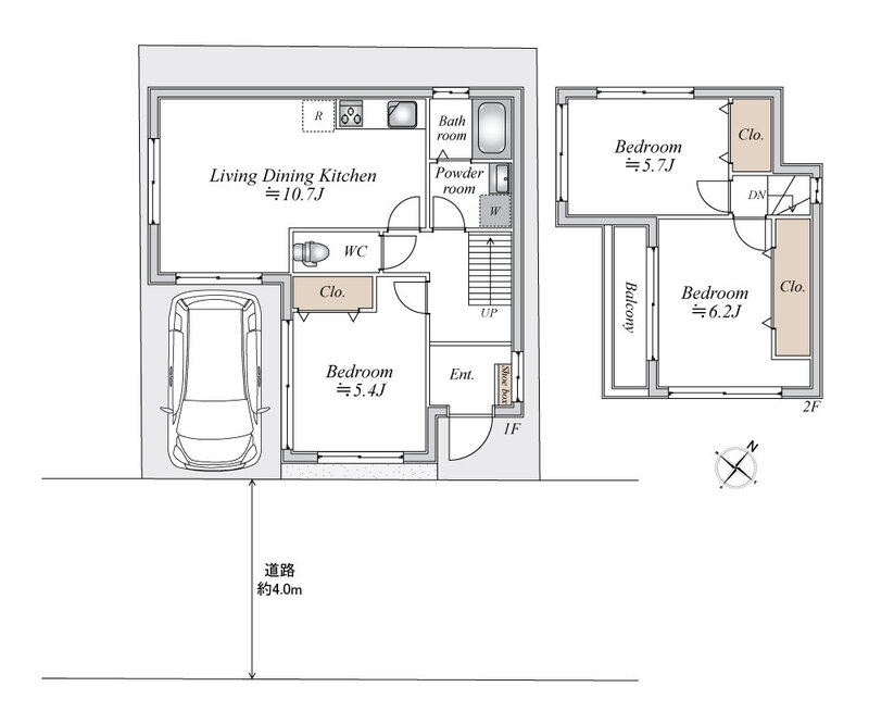 アドハウス逆井の間取り