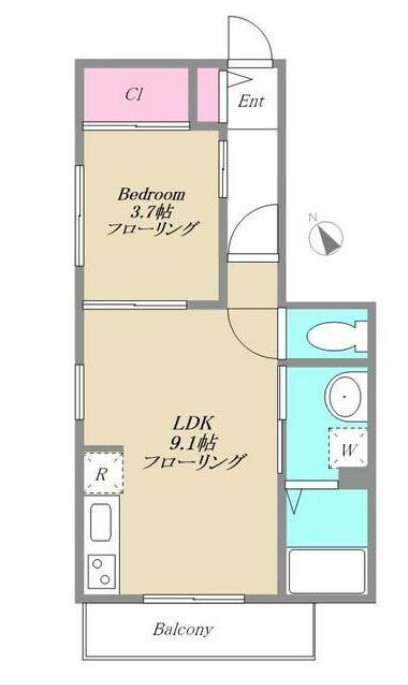 Alivio桜坂の間取り