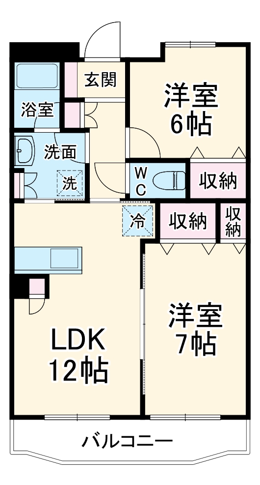 ヴィブレ キュート モアの間取り