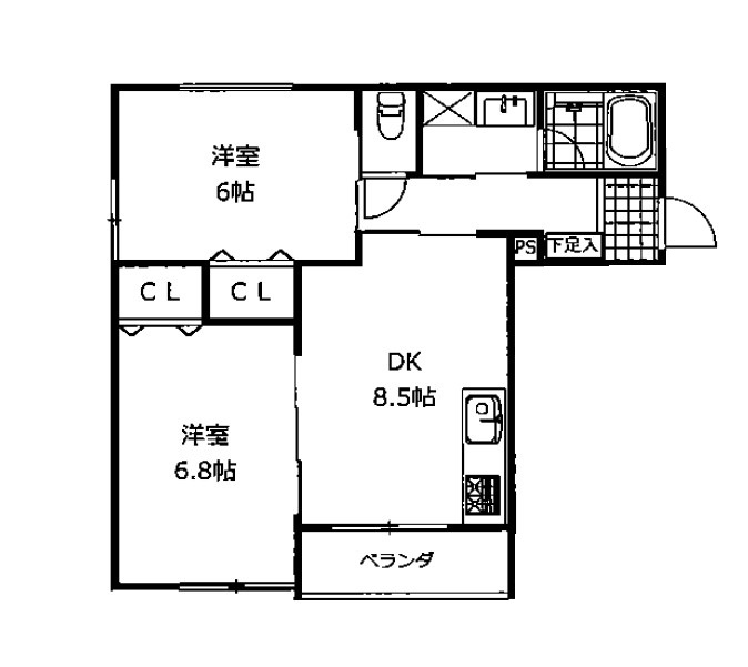 ルネ・丸美Ⅳの間取り
