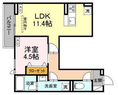 セレスティア桜上水の間取り