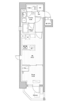 神宮北参道レジデンスの間取り