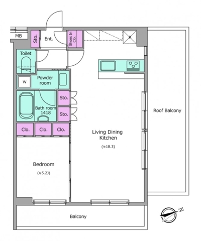ラクラス四谷の間取り