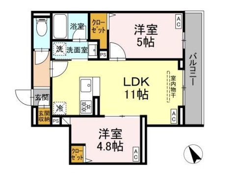 セレスティア桜上水の間取り