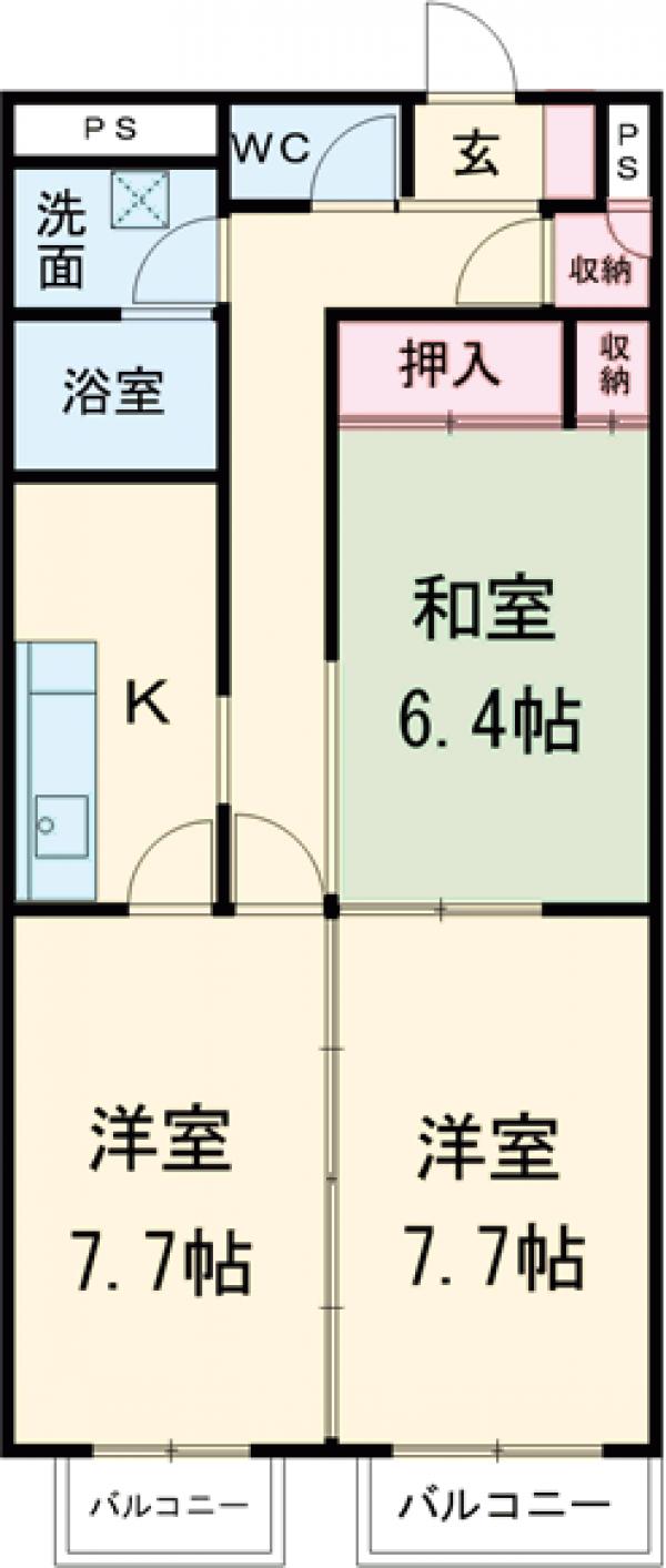 あさひレジデンス高崎上小鳥の間取り