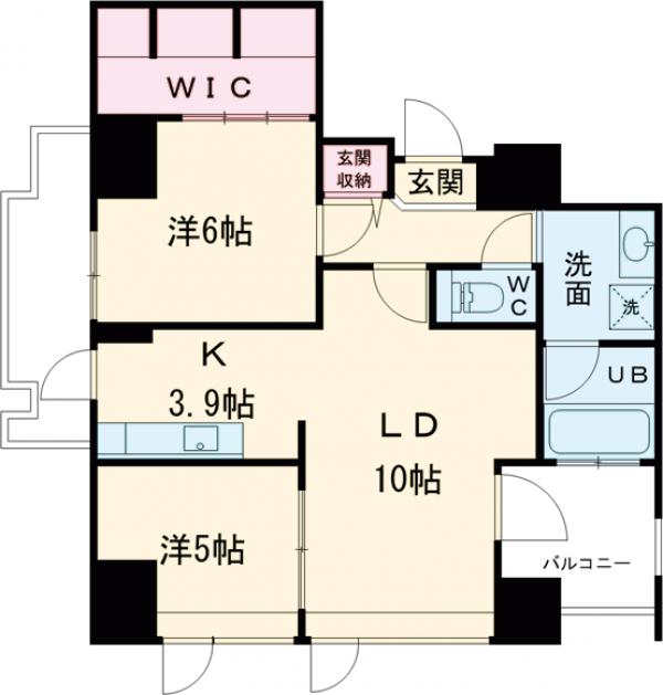 ザ・クロスメントの間取り