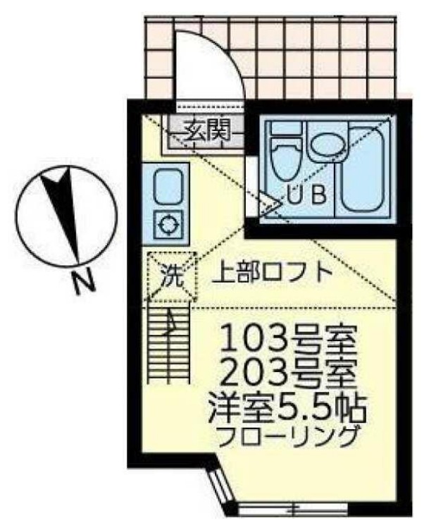 ユナイト境之谷プリンアラモードの間取り