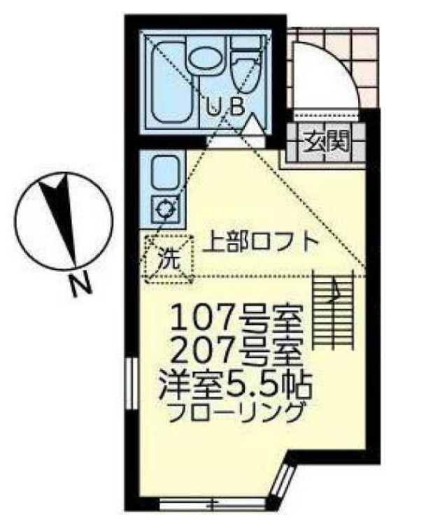 ユナイト境之谷プリンアラモードの間取り