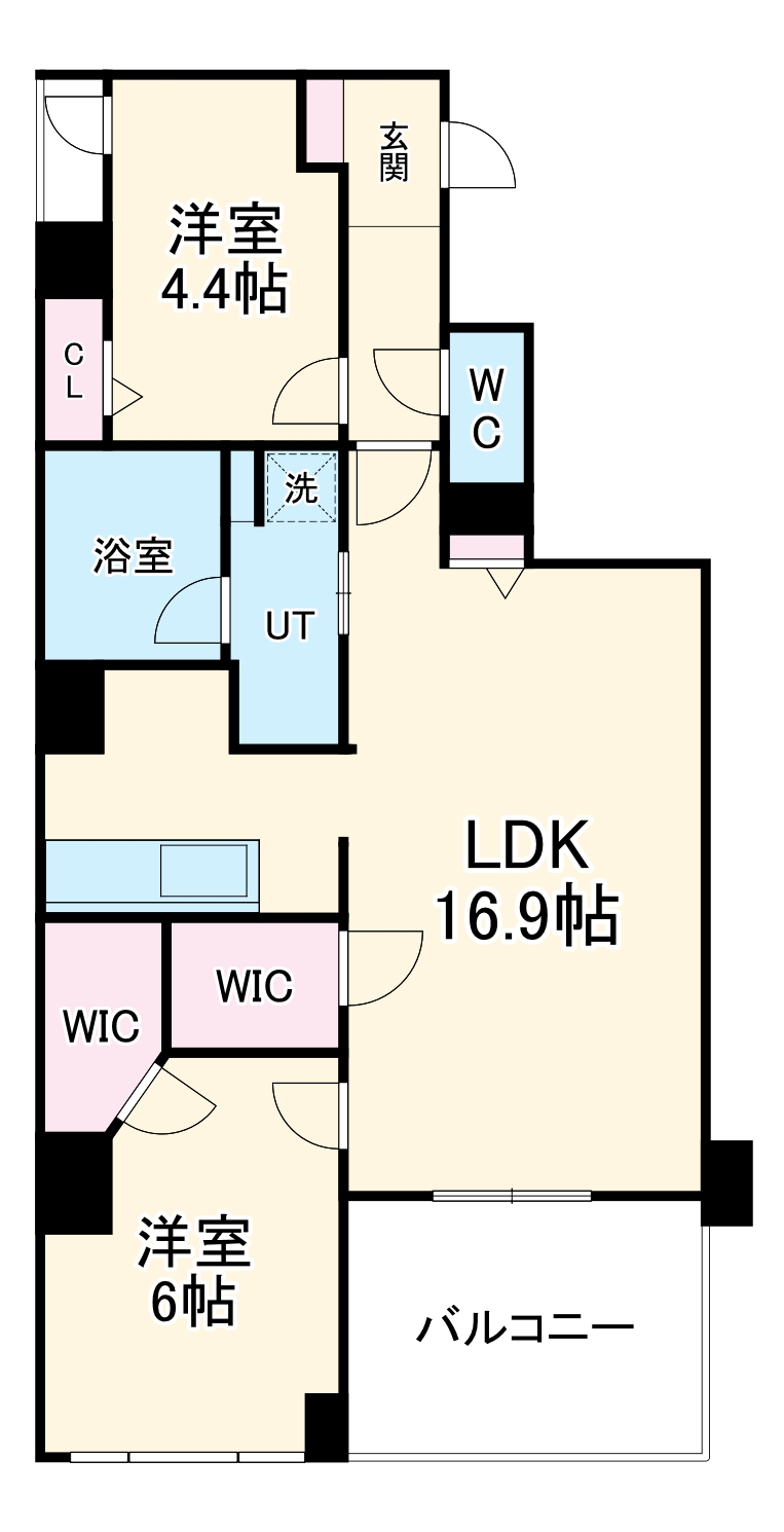 Mare京都一条の間取り