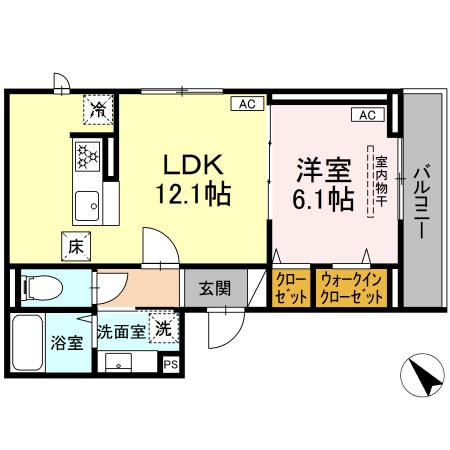 D Paina 登戸Ⅱの間取り