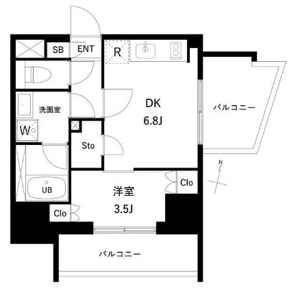 プレディアコート西日暮里の間取り