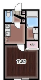 墨田の完工年月(2021年11月)築の賃貸アパートの間取り