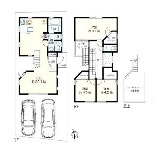南湖5丁目貸家の間取り