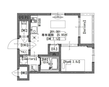 AXIA CITY大阪淡路の間取り