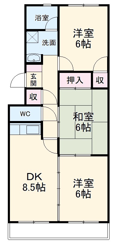 シティーパレス松本の間取り