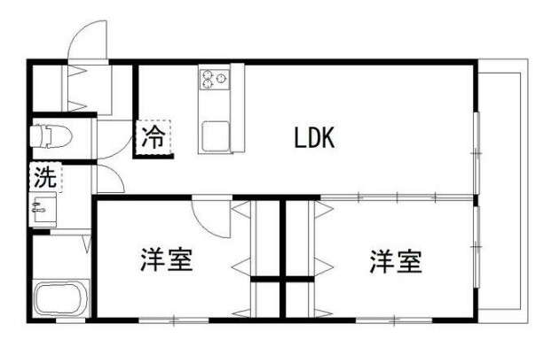 カルディア中央の間取り