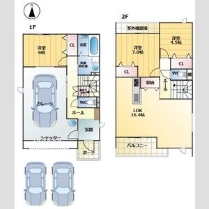 烏森町3-35KODATEXPGの間取り
