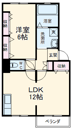 コーポアメニティハイツの間取り