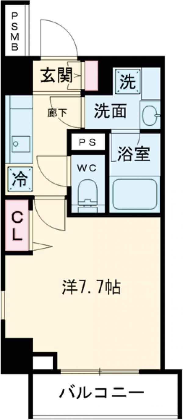 ラグディア北新宿の間取り