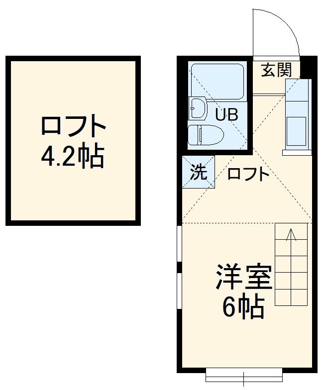 アエラス平間の間取り