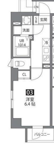 First Residence 西日暮里の間取り